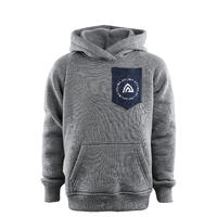 FleeceWool hoodie Jr Grey melange/Navy Blazer 150