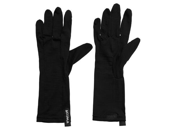 LightWool 140 liner gloves Jet Black L/9