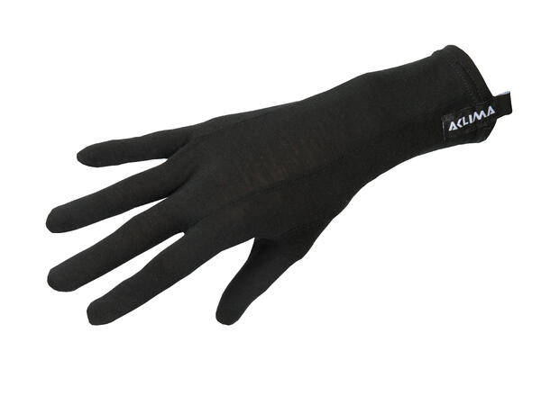 LightWool 140 liner gloves Jet Black L/9