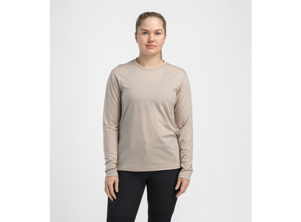 LightWool 180 Crewneck W's Simply Taupe L 