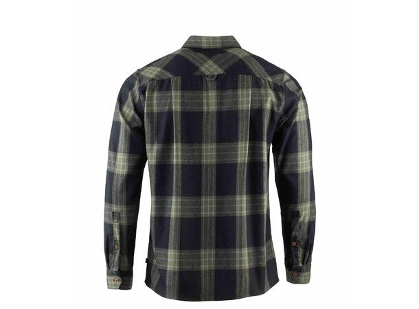 ReBorn woolshirt M's Check Dark Grey / Salvia L