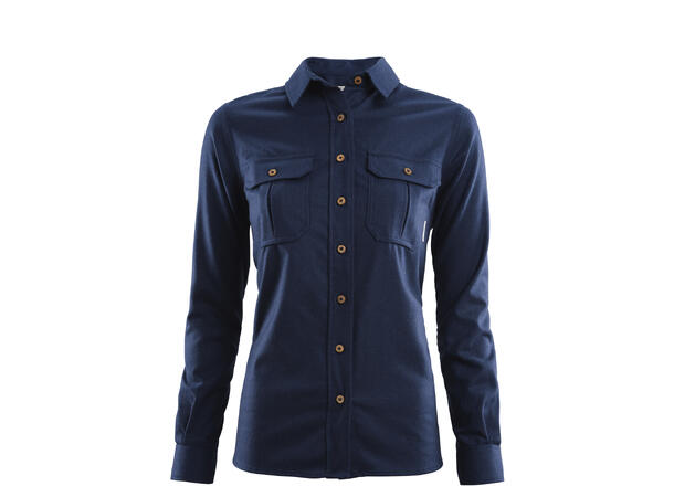 Reborn woolshirt W's Navy Melange M