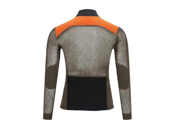 WoolNet Hybrid mockneck M's Jet Black/Tarmac/Gold Flame S 