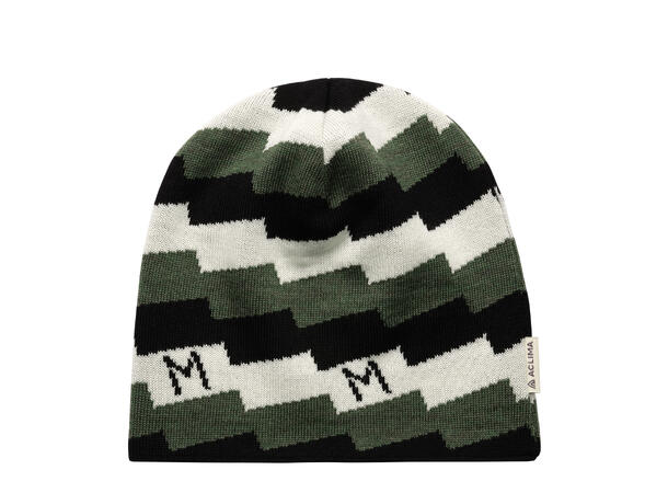 Lars Monsen beanie Jet Black/ Nature/Olive Night