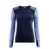 LightWool 140 reinforced crewneck W's Navy Blazer/Purple Impr/Ranger Green XL