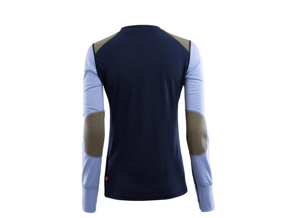 LightWool 140 reinforced crewneck W's Navy Blazer/Purple Impr/Ranger Green XL