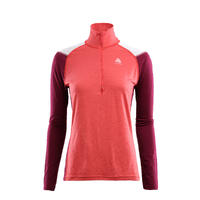 LightWool 140 reinforced mockneck W's Baked Apple/Zinfandel/Nature M