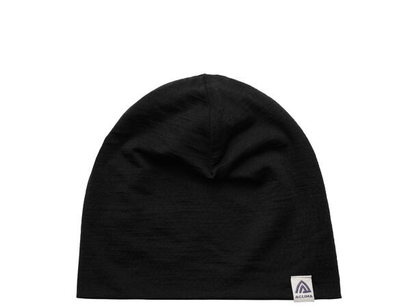 LightWool 140 relaxed beanie Jet Black Onesize