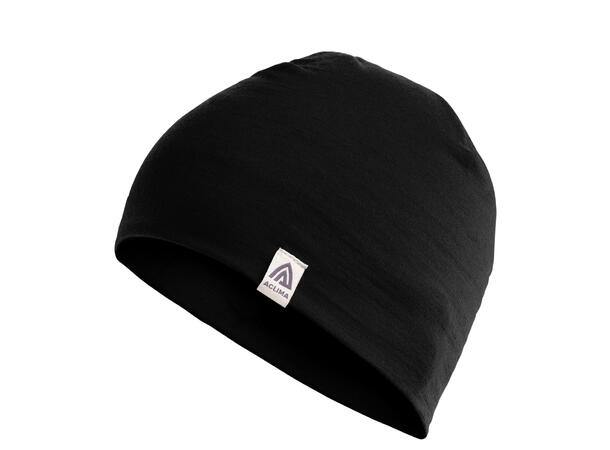 LightWool 140 relaxed beanie Jet Black Onesize