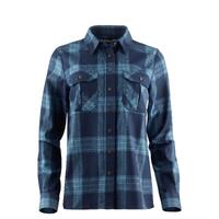 Reborn woolshirt W's Check Navy / Jeans M