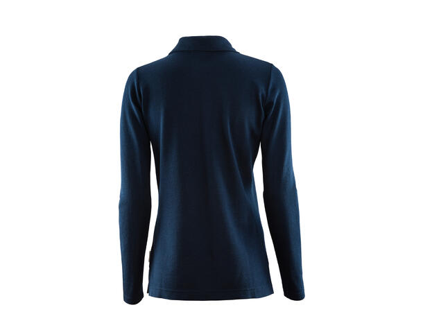 LeisureWool pique shirt long sleeve W's Navy Blazer 2XL
