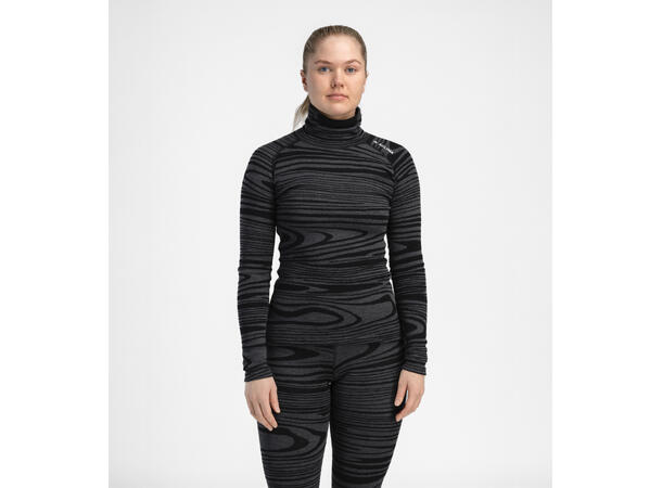 WarmWool Roll Neck W's Black Motion M 