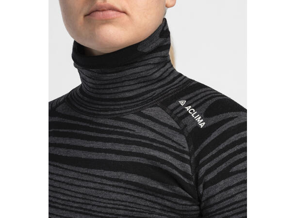 WarmWool Roll Neck W's Black Motion M 
