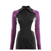 WarmWool polo W's Marengo/Sunset Purple/Nature M