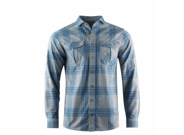 ReBorn woolshirt M's Check Light Grey / Jeans L