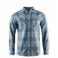 ReBorn woolshirt M's Check Light Grey / Jeans L