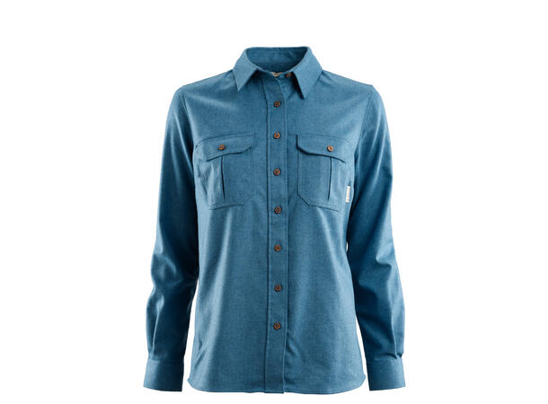 Reborn woolshirt W's Blue Melange M