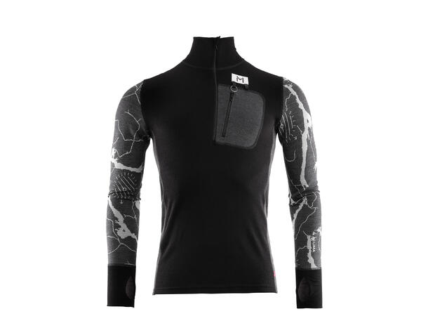 Lars Monsen Femunden polo M's Jet Black/Marengo/Femunden Dark L 