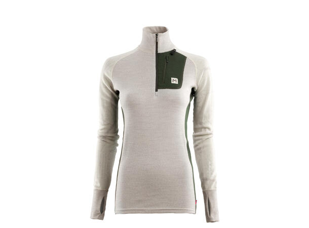 Lars Monsen Femunden polo W's BeigeMelang/OliveNight/FemundenLight S 