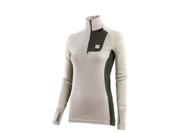 Lars Monsen Femunden polo W's BeigeMelang/OliveNight/FemundenLight S 