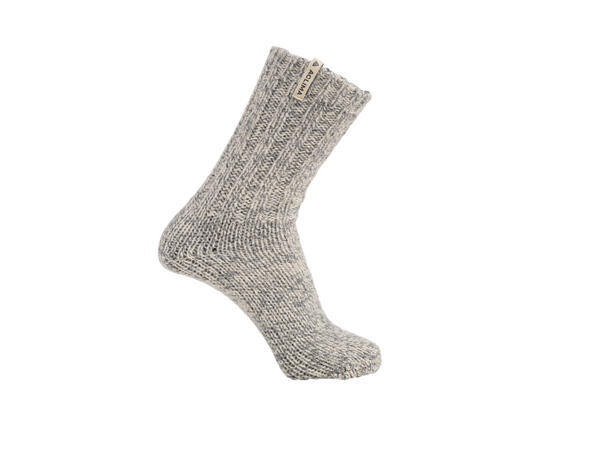 Norwegian Wool socks Grey/White 36-40