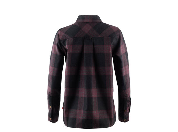 Reborn woolshirt W's Check Dark Grey / Bordeaux M