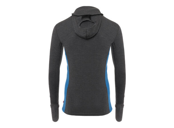WarmWool hoodsweater w/zip M's Marengo / Jet Black / Corsair 2XL