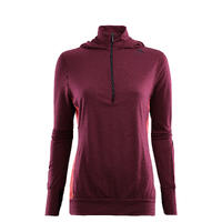 LightWool 140 hoodie W's Zinfandel/Baked Apple M
