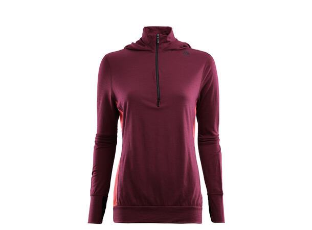 LightWool 140 hoodie W's Zinfandel/Baked Apple M