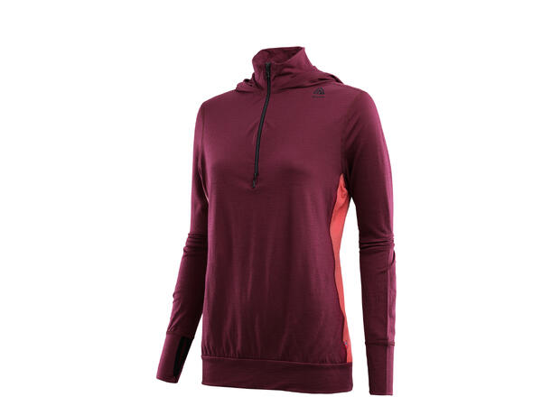 LightWool 140 hoodie W's Zinfandel/Baked Apple M
