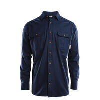 ReBorn woolshirt M's Navy Melange L