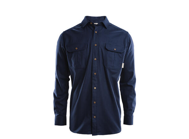 ReBorn woolshirt M's Navy Melange L