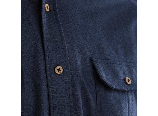 ReBorn woolshirt M's Navy Melange L