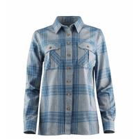 Reborn woolshirt W's Check Light Grey / Jeans M