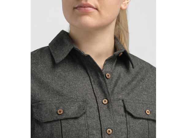 Reborn woolshirt W's Green Granite XL 