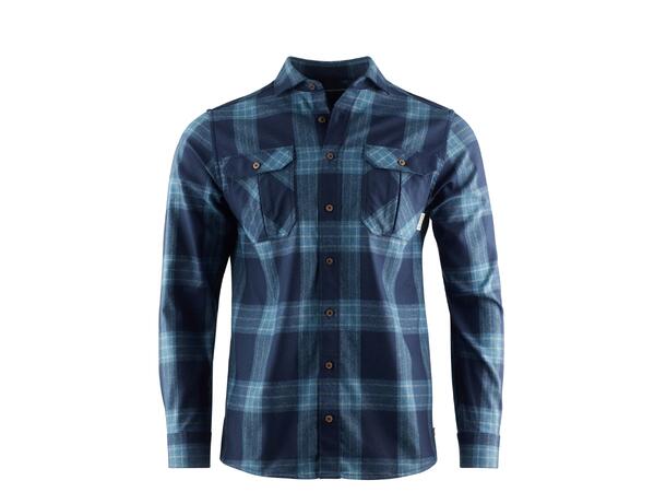 ReBorn woolshirt M's Check Navy / Jeans L