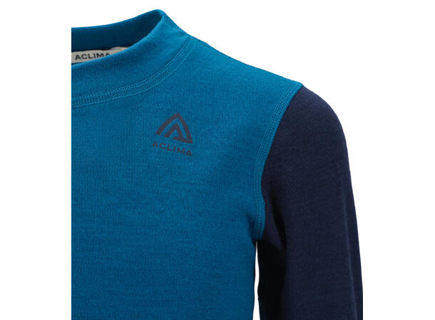 WarmWool crewneck Ch Corsair/Navy Blazer 100 