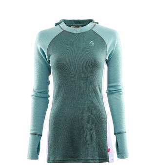 WarmWool hoodsweater W's North Atlantic/Reef Water/PurpleRose M