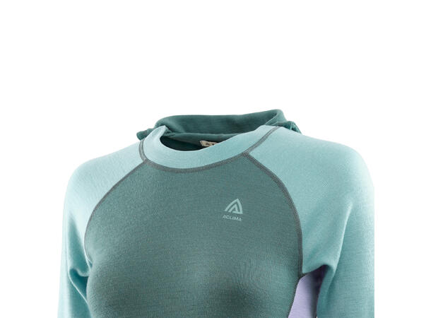 WarmWool hoodsweater W's North Atlantic/Reef Water/PurpleRose M