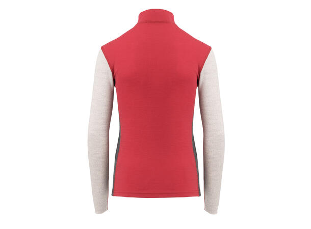 WarmWool mockneck Jr Jester Red / Beige Melange / Marengo 130