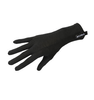 LightWool 140 liner gloves Jet Black M/8