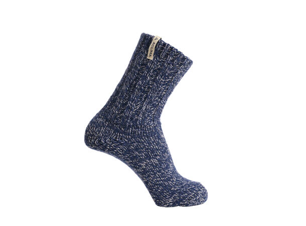 Norwegian Wool socks Grey/Navy 36-40