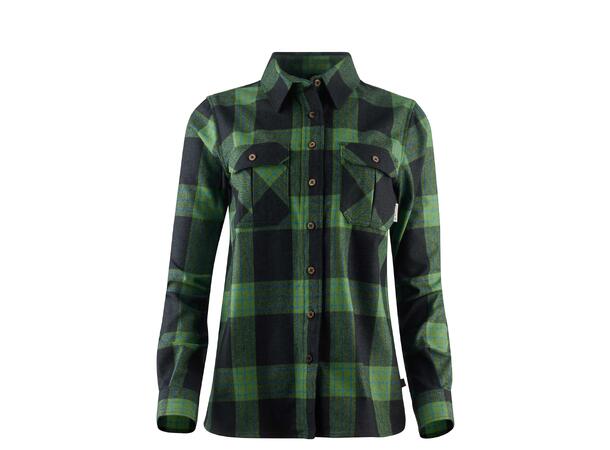Reborn woolshirt W's Check Dark Grey / Green M