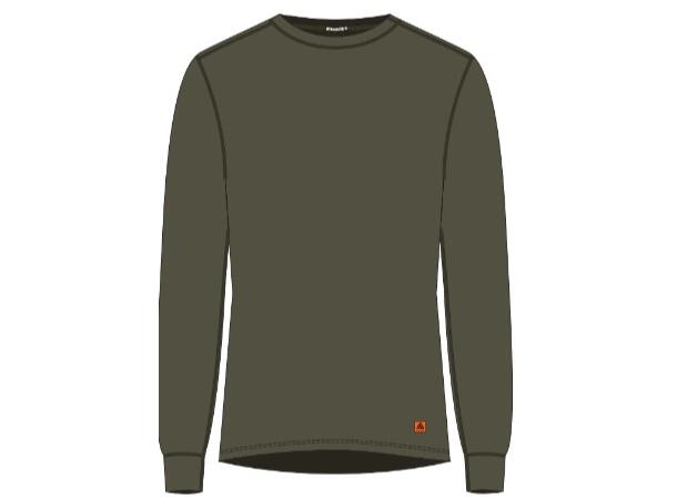 WoolTerry Crew neck M's Olive Night L