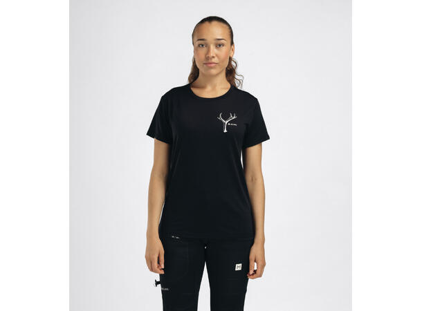 LightWool 140 classic tee antler W's Jet Black M 