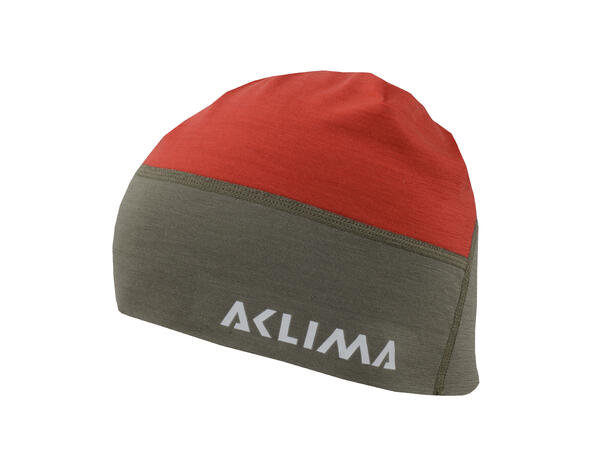 LightWool 140 hunting beanie Ranger Green/High Risk Red Onesize