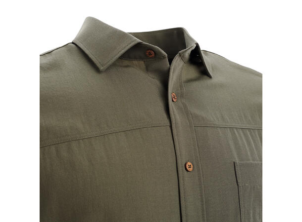 LeisureWool woven woolshirt M's Ranger Green L 