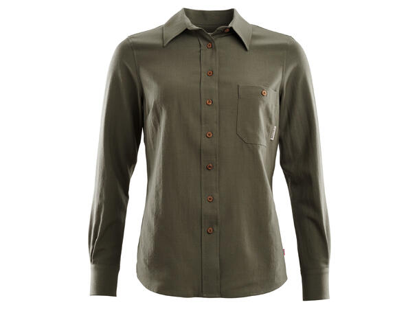 LeisureWool woven woolshirt W's Ranger Green M