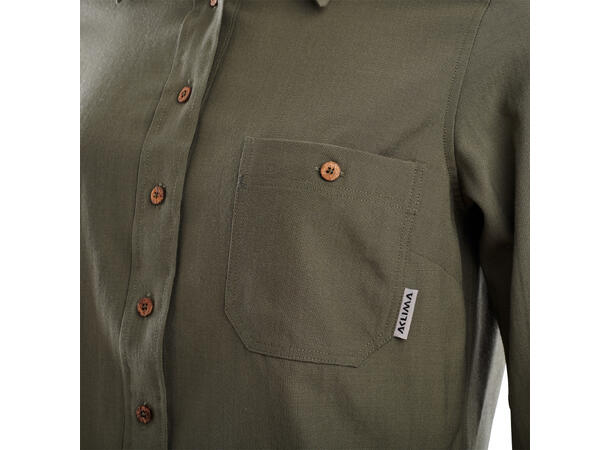 LeisureWool woven woolshirt W's Ranger Green M