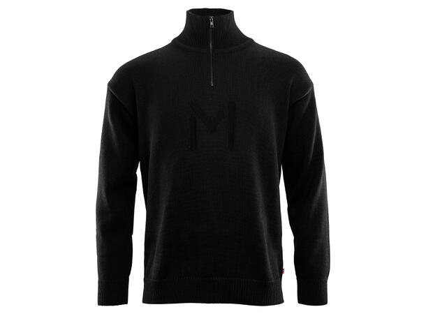 Lars Monsen Anárjohka wool pullover, U Jet Black M